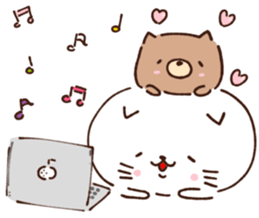 cat and dog sticker sticker #14986619