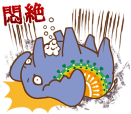 Worldly desires elephant sticker #14986880