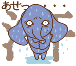 Worldly desires elephant sticker #14986882
