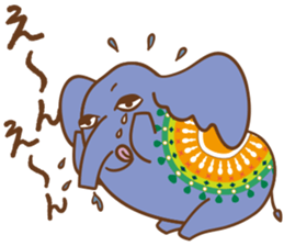 Worldly desires elephant sticker #14986883
