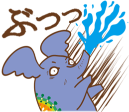 Worldly desires elephant sticker #14986887