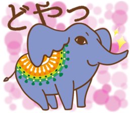 Worldly desires elephant sticker #14986891