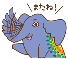 Worldly desires elephant sticker #14986897