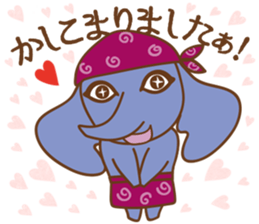 Worldly desires elephant sticker #14986900
