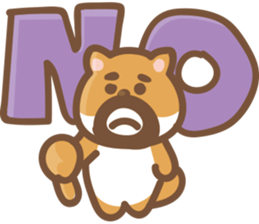 Donde Estan Los beard"Shiba Dog" sticker #14986923