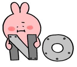 Rabbit and Frog and sometimes Bird sticker #14987228