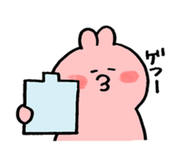 Rabbit and Frog and sometimes Bird sticker #14987233