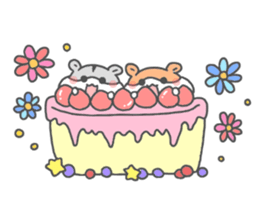 hamster twins sticker #14987263