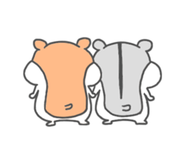 hamster twins sticker #14987280