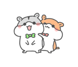 hamster twins sticker #14987292