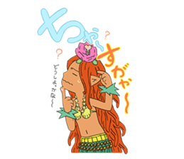 Aloha! kijimuna fairy okinawan language sticker #14987513