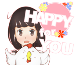 Girl * Daily sticker #14987724