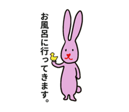 Heart nose rabbit sticker #14988302