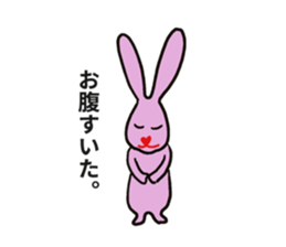 Heart nose rabbit sticker #14988307