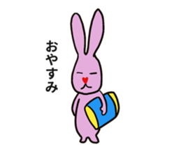Heart nose rabbit sticker #14988309