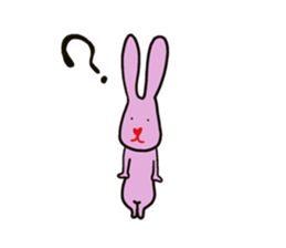 Heart nose rabbit sticker #14988315