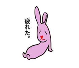 Heart nose rabbit sticker #14988317