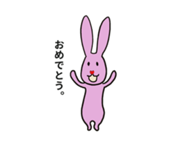 Heart nose rabbit sticker #14988321