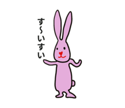 Heart nose rabbit sticker #14988323
