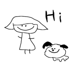 Pamela and John with the dog named Riley sticker #14989894