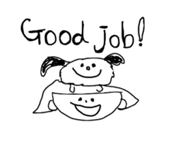 Pamela and John with the dog named Riley sticker #14989895