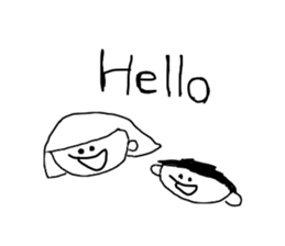 Pamela and John with the dog named Riley sticker #14989896