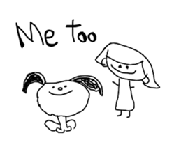 Pamela and John with the dog named Riley sticker #14989898