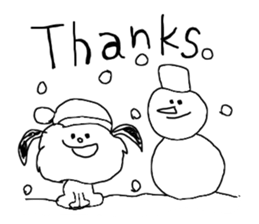 Pamela and John with the dog named Riley sticker #14989900