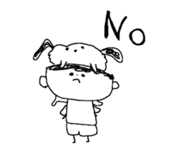 Pamela and John with the dog named Riley sticker #14989917