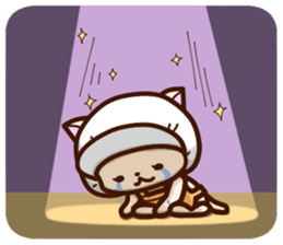 The good worker cat at delicatessen sticker #14990303