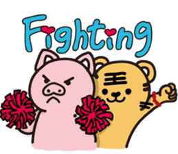 Tiger King & Chume Pig sticker #14990385