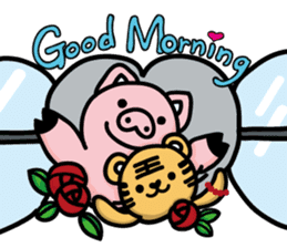 Tiger King & Chume Pig sticker #14990386