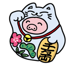 Tiger King & Chume Pig sticker #14990399