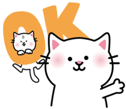 White Cat She name is Myu sticker #14990890