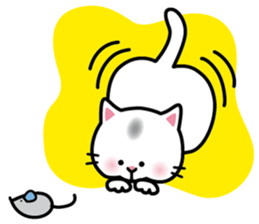 White Cat She name is Myu sticker #14990906