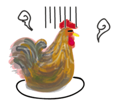 Lovely Rooster sticker #14991010