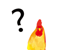 Lovely Rooster sticker #14991011