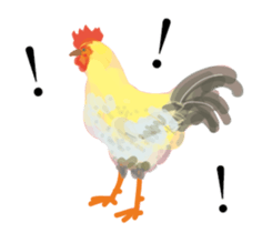 Lovely Rooster sticker #14991020