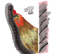 Lovely Rooster sticker #14991027