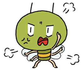 fat insect sticker #14992141