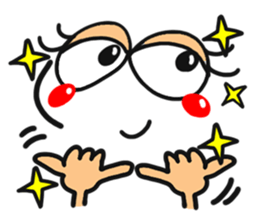 [Chinese] happy reaction. sticker #14992300