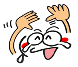 [Chinese] happy reaction. sticker #14992321