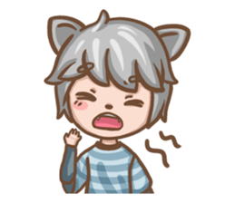 Cats brothers on earth sticker #14992578