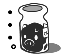 Charcoal Pig sticker #14993579
