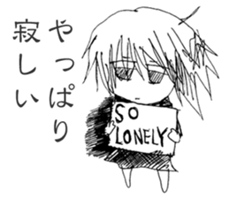 Blackgaze Girl sticker #14993981