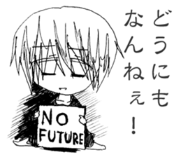 Blackgaze Girl sticker #14993982