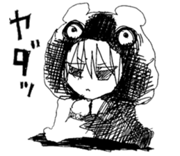 Blackgaze Girl sticker #14993985