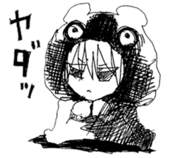 Blackgaze Girl sticker #14993985