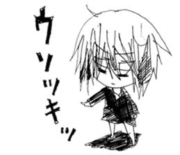 Blackgaze Girl sticker #14993987