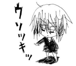 Blackgaze Girl sticker #14993987